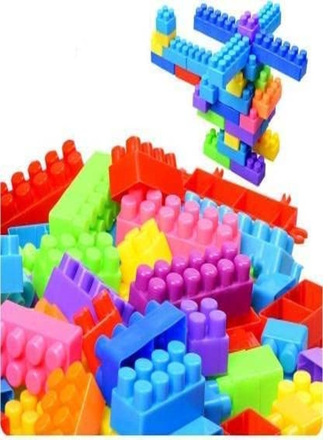 MOBCLIXS TECHNOLOGIES PVT. LTD MOBCLIXS 50 Pieces Building Blocks for Kids with Wheel Age 3+, Smart Activity Fun and Learning Train Blocks for Kids, Building Blocks for Kids,Bricks Blocks,Kids and Children for 3-5 Years -160 - Image 4